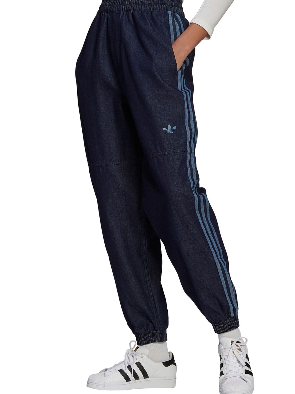 adidas Originals Japona Denim Track Pants Blue Joggers J/M Fits US XS S GM5376 - Picture 2 of 10
